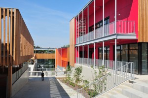 modern building site in Ile de France