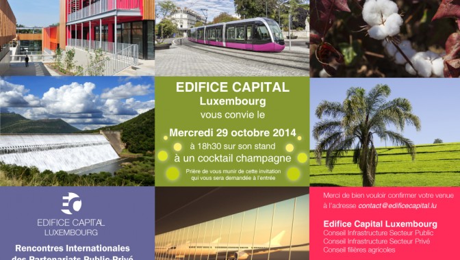 Edifice Capital Luxembourg, partenaire des rencontres internationales des PPP